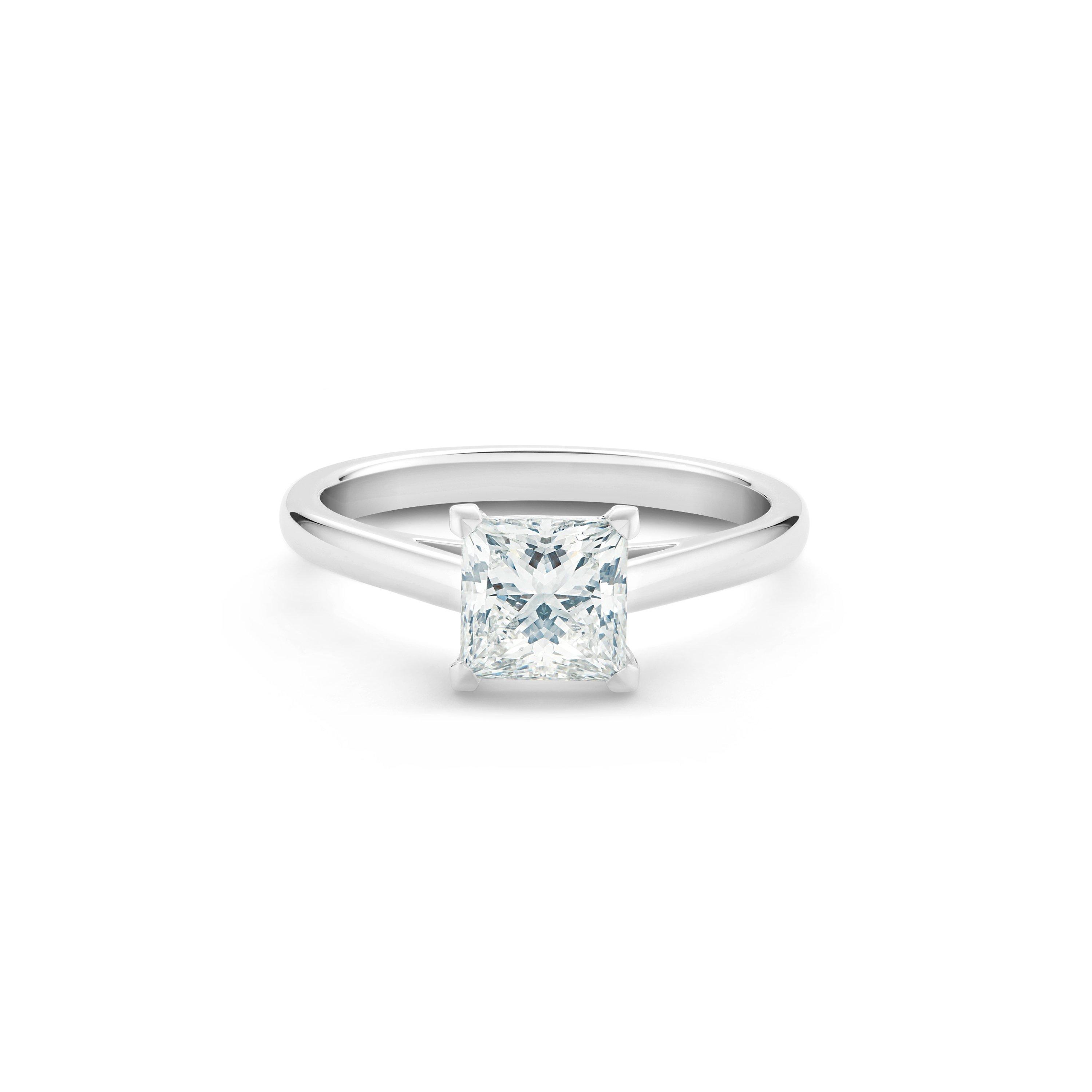 DB Classic Princess-Cut Diamond Ring, image 1