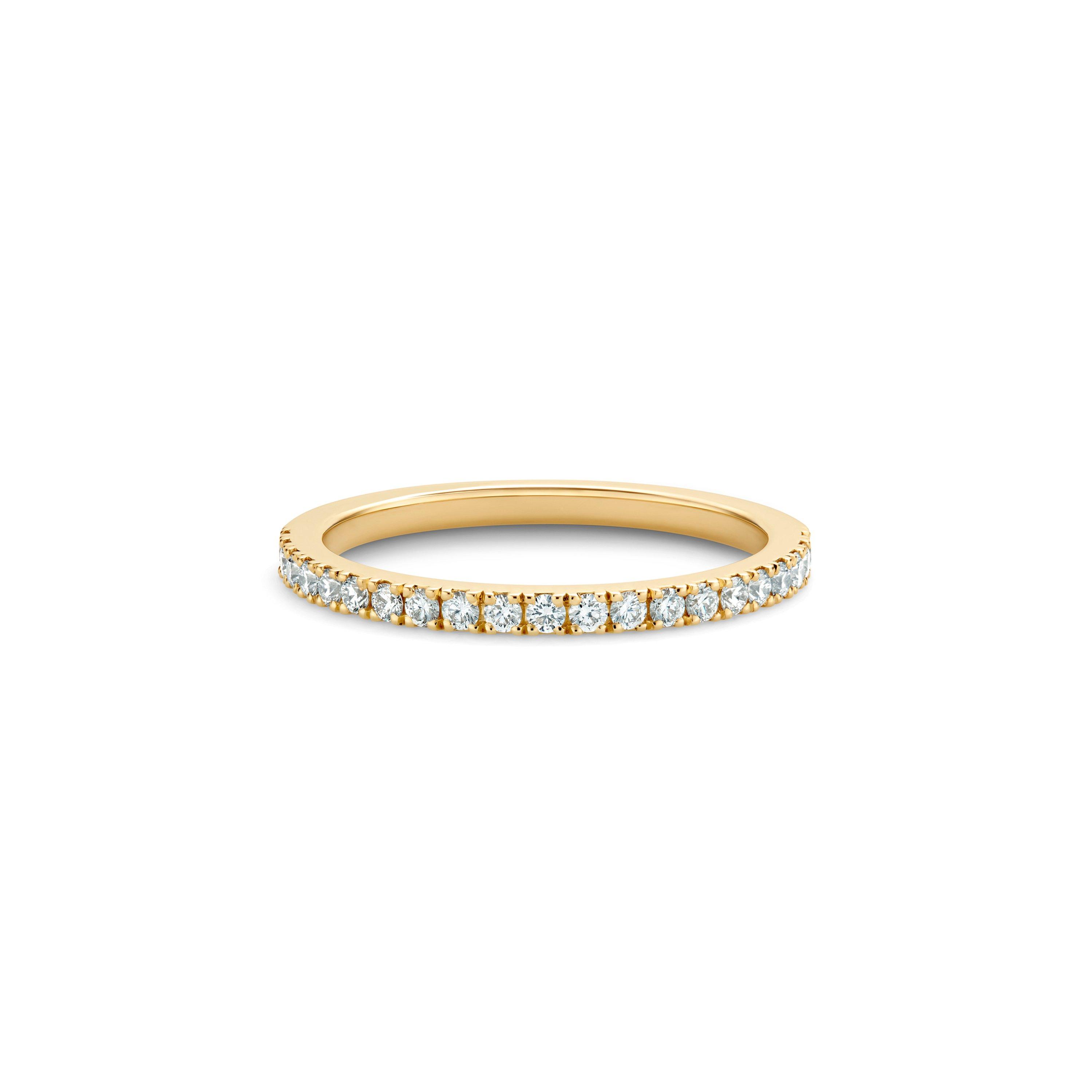 DB Classic Half Eternity Band in Yellow Gold, image 1