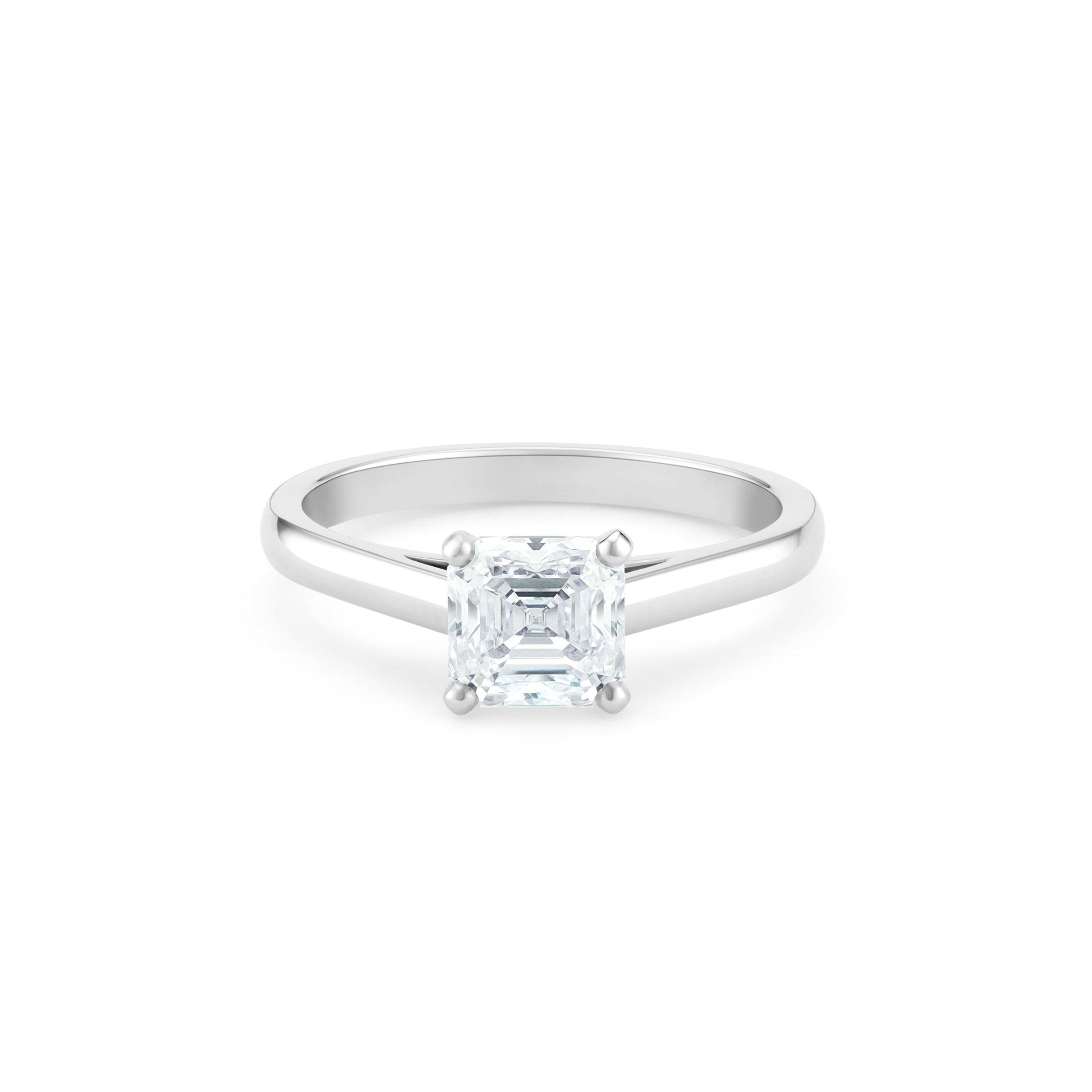DB Classic Asscher-Cut Diamond Ring, image 1