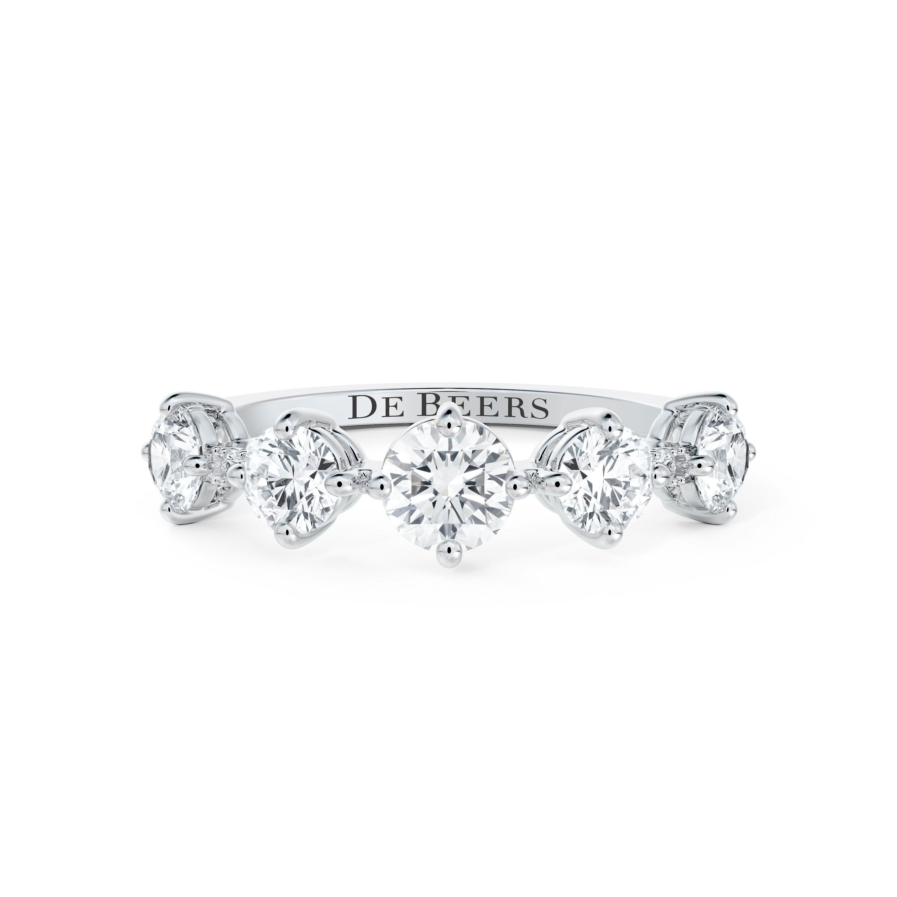 Arpeggia One Row Ring in White Gold, image 1